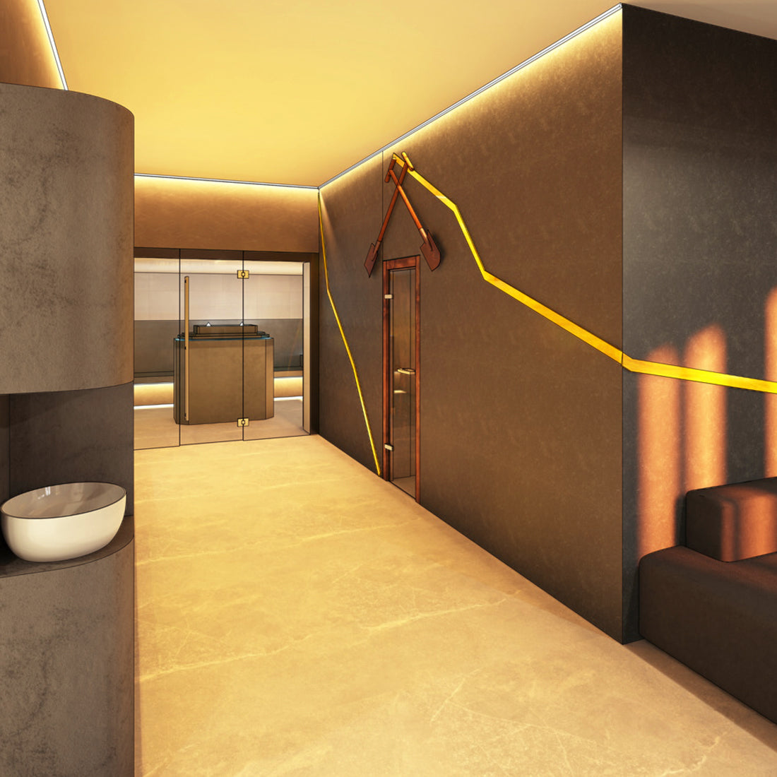 3D-Visualisierung mit dem CAD-Programm, Wellnessbereiche themenorientiert